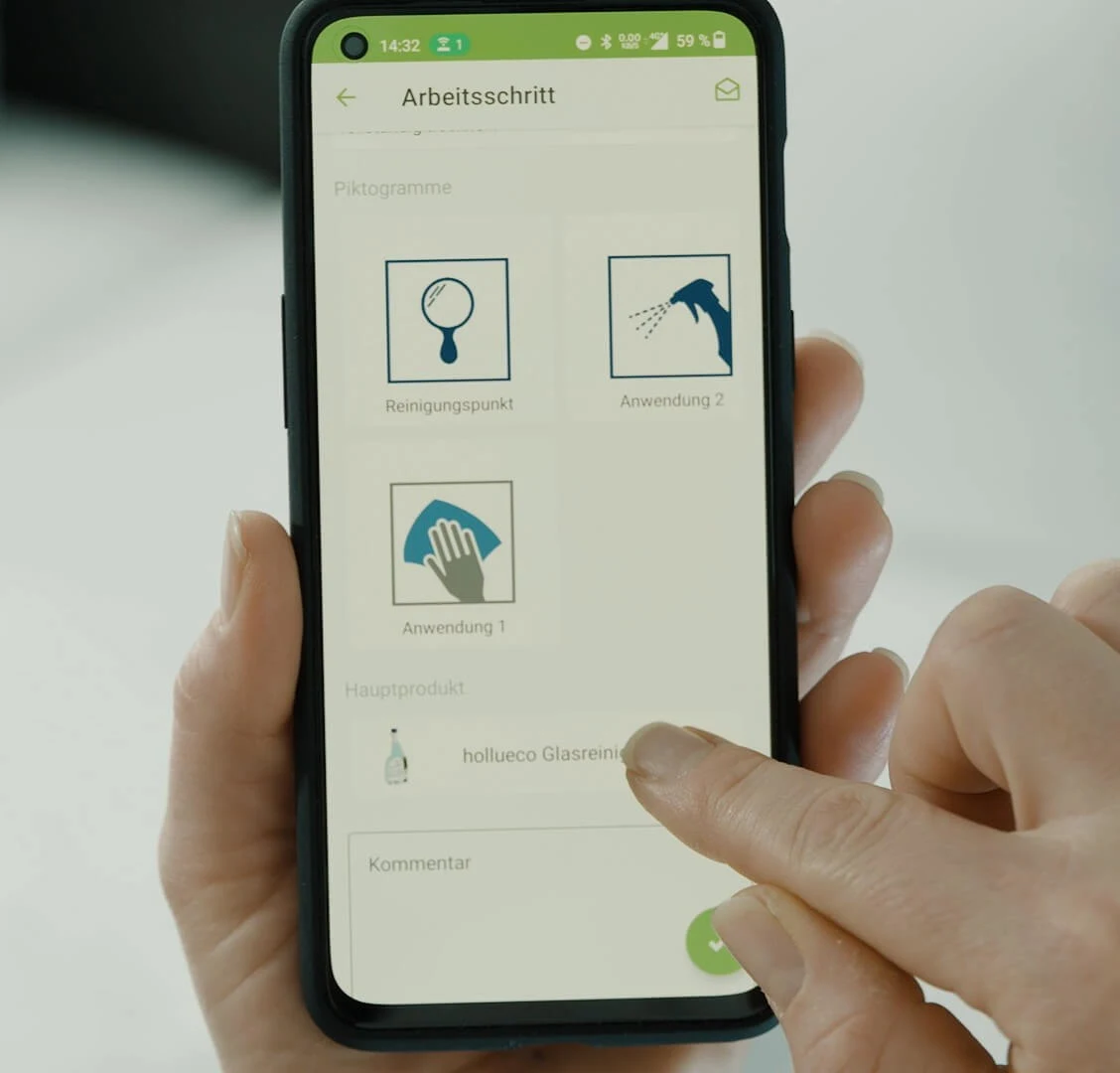 Ein Smartphone Screen