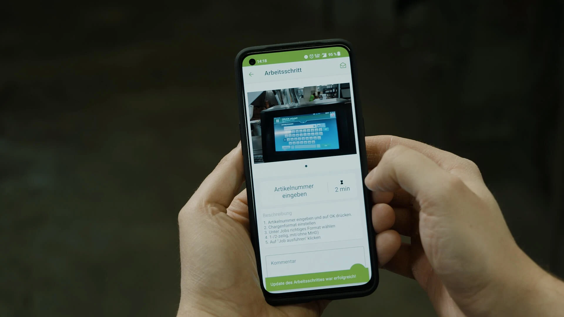 ein smartphone screen