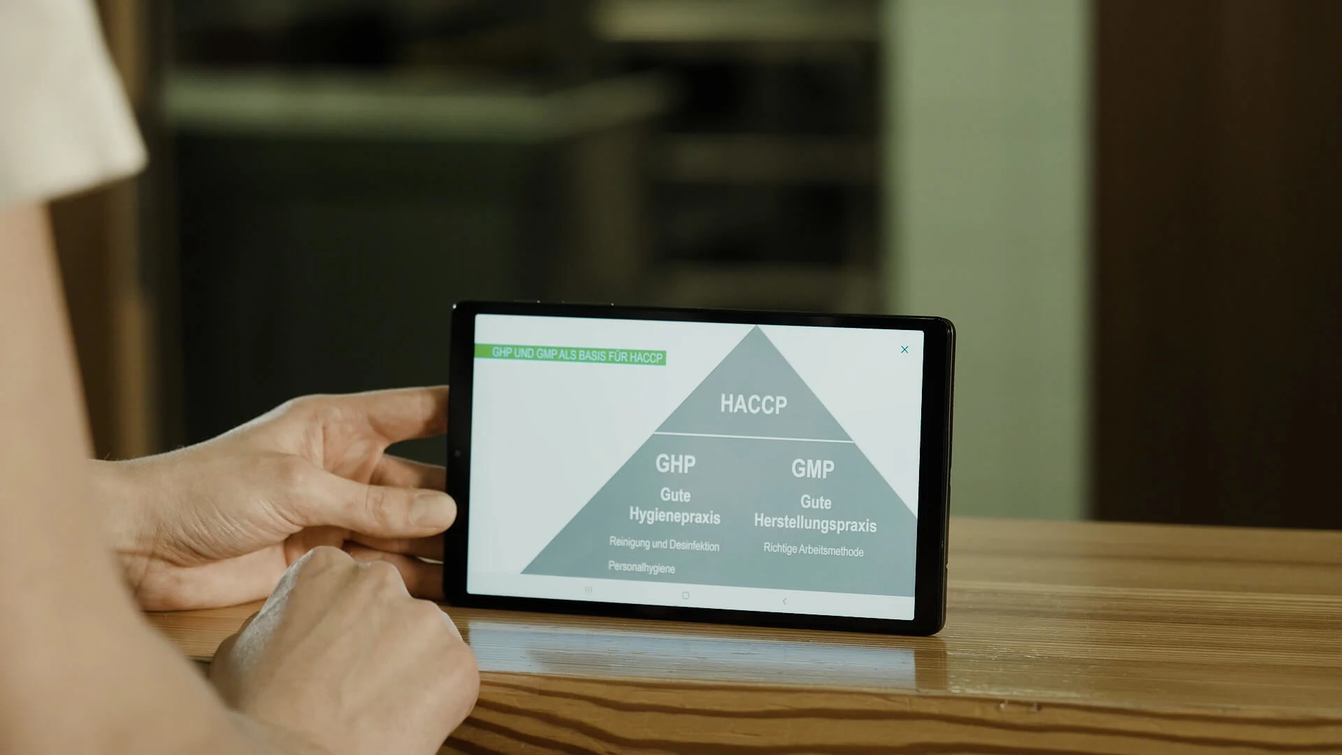 Ein Screen eines Tablets